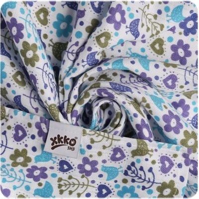 KIKKO Bambusová osuška XKKO BMB 90x100 Flowers&Birds Boys 1ks