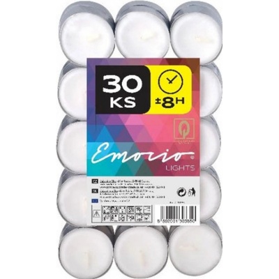 Emocio čajové sviečky 8hod. 30 ks
