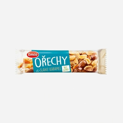 Emco Tyčinka s ořechy a slaným karamelem 35 g