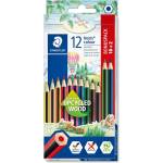 STAEDTLER Цветни моливи Noris Upcycled wood ass (10+2) (185 C12P)