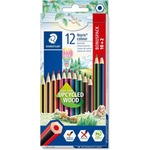 STAEDTLER Цветни моливи Noris Upcycled wood ass (10+2) (185 C12P)