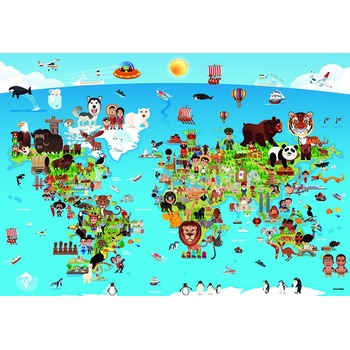 Image 1 of Anatolian - Пъзел Карта на света - 260 части