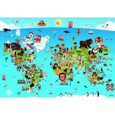 Anatolian - Пъзел Карта на света - 260 части