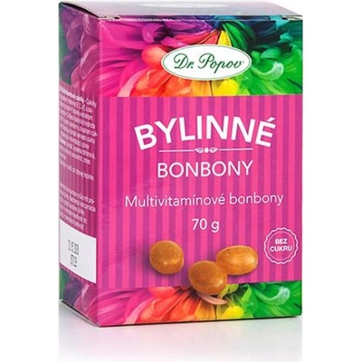 Dr.Popov Bylinné bonbony Multivitamín 70 g