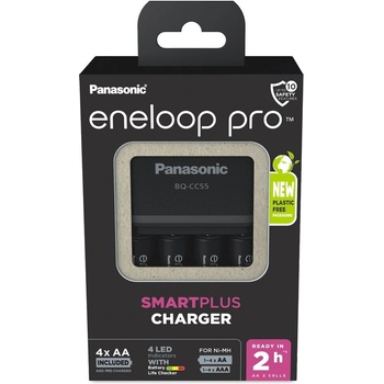 Panasonic Eneloop Smart-Quick Charger + 4x AA 2500mAh K-KJ55HCD40E
