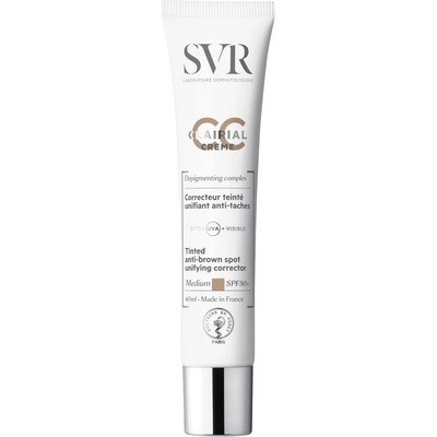 Laboratoires SVR Clairial Тониран крем за лице CC, тъмен, SPF50+, 40 ml