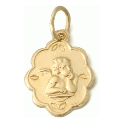 Zlatnictví Zlatíčko Zlatý přívěsek andílek v obláčku žluté zlato 000.00022