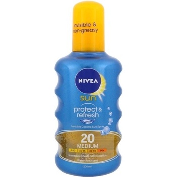 Nivea Sun Protect & Bronze olej na opalování spray podporující zhnědnutí SPF20 200 ml