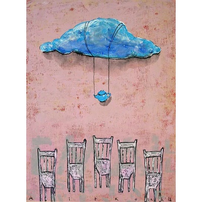 Абстрактна картина " Време за чай"