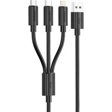 Foneng XS07 USB 3v1 (USB C, Micro USB, Lighting) 1,2m