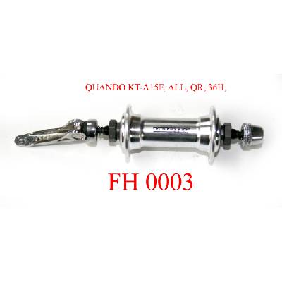 Компонент за велосипед Quando QUANDO KT-A15F, 36H, ALLOY, QR - KT-204N, M9*100*108mm, "VELOTEC" LOGO, NATURAL Главини Предни главини, 10168 (FH0003)