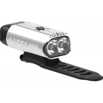 Lezyne Micro Drive 600Xl predné strieborne/sklo