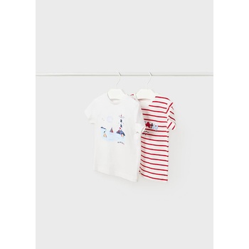 Image 1 of MAYORAL Комплект от 2 тениски с къс ръкав за бебе момче Майорал в червено