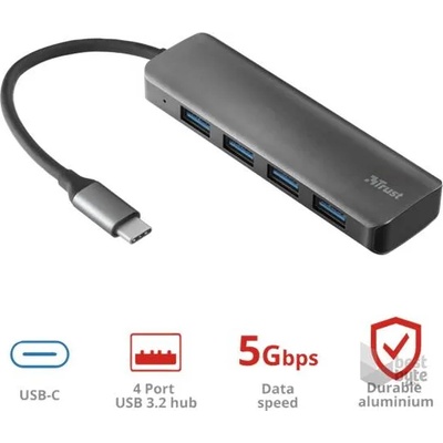 Trust Halyx 4xUSB 3.2 Gen 1 (23328)