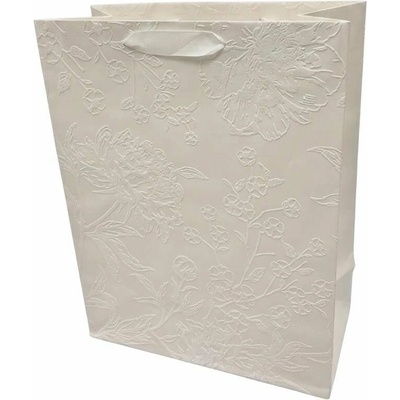 Darčeková taška 26,5x33,5cm Subtle line biela 256922