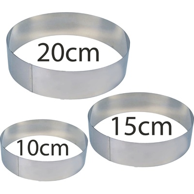 Cake Baking Tool No.77462 Vykrajovacia forma, 3 ks Kruh