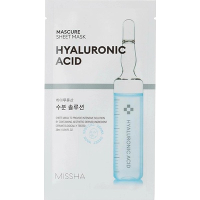 Missha Mascure Hydra Solution Sheet Mask hydratační pleťová maska 27 ml