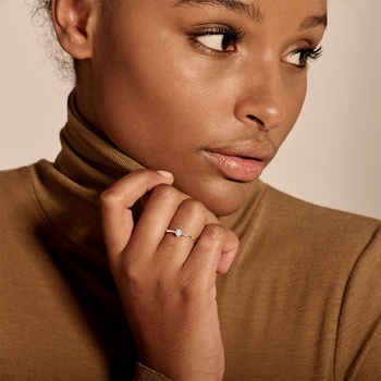 Blush Златен дамски пръстен с диамант Blush 1646BDI (1646BDI)