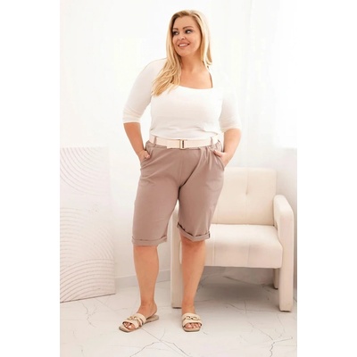 Kesi šortky ART52231 s páskem Fialová