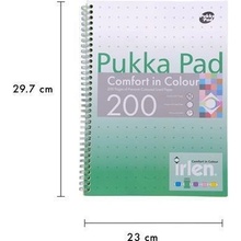 PUKKA PAD Irlen Jotta Špirálový zošit A4 linajkový 100 listov Green