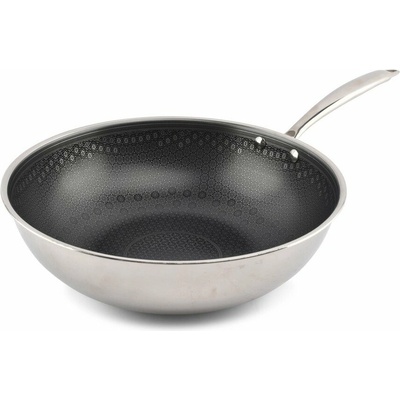 Wok nerezová panvica s nepriľnavým povrchom ø 31,5 cm Fusion – BonBistro