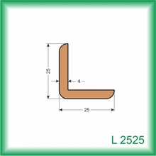 Kodrefa Vonkajšia rohová lišta smrek L2525 25x25mm 2 m