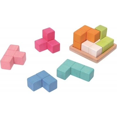 Adam Toys Dřevěná kostka TETRIS