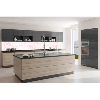 DIMEX ART s. r. o Фототапет за кухня - текстура от светлорозов мрамор 350 x 60 см