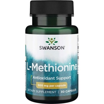 Swanson L-Methionine, 500 mg, 30 капсули, Swanson (SW1121)