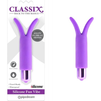 Мини вибратор със стимулиращи уши, 12, 7см. - Fun Vibe Purple (PIPE198312)