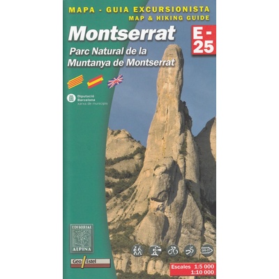 PN de la Muntanya de Montserrat 1:10t mapa ALPINA