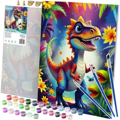 Massido 699023 Maľovanky podľa čísel Dinosaurus 40 x 50 cm