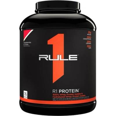 Rule 1 R1 Protein | 100% Whey Isolate & Whey Hydrolysate [ 2196-2280 грама] Ягода