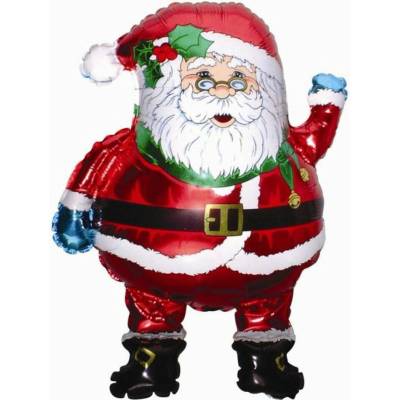 Fóliový balón 35 cm SANTA NELZE PLNIT HELIEM Vianoce Flexmetal