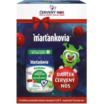 Walmark Stada marťankovia gummy super imunita & betaglukán príchuť malina a čučoriedka 1 x 1 set