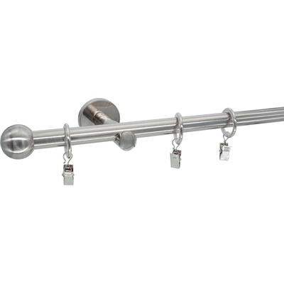 KovovégarnýžeCZ Ballo modern 19 mm Dvouřadá Kroužky s žabkou nerez 360 cm