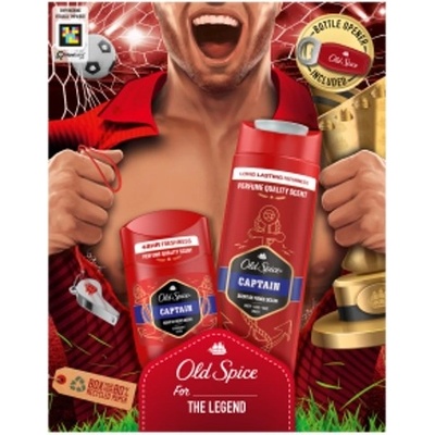 Old Spice Captain sprchový gel 250 ml + deodorant stick 50 ml + otvírák, pro muže – Zboží Mobilmania