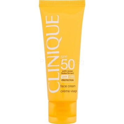 Clinique Face Cream SPF50 With Solar Smart крем за лице с високо ниво на защита унисекс 50 мл