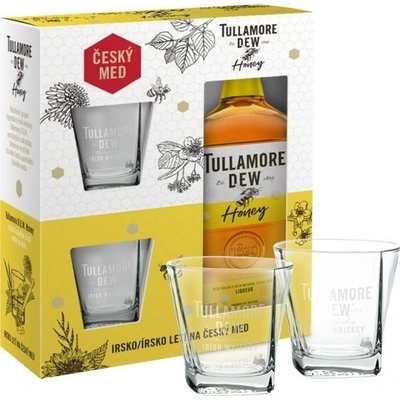 Tullamore Dew Honey 40% 0,7 l (dárkové balení 2 skleničky)