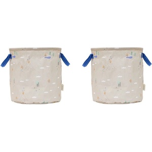 OYOY Mini Бежови текстилни детски кошници за играчки в комплект 2 бр. ø 32x32 cm Foxy - OYOY Mini (M107743)