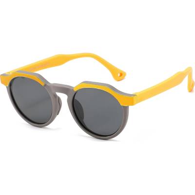 Techsuit Детски слънчеви очила Techsuit Kids Polarized Sunglasses (601) - поляризирани, TPEE рамка - Оранжев / Сив