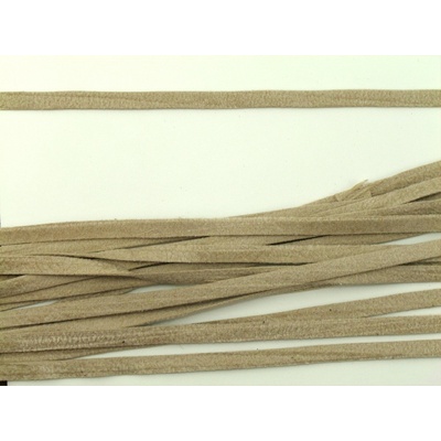 Textilná imitácia brúsenej kože - stredne béžová - šírka 0,34 cm