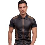 NEK Cool Wetlook Emphasising Short-Sleeved Shirt 2162067 Black M