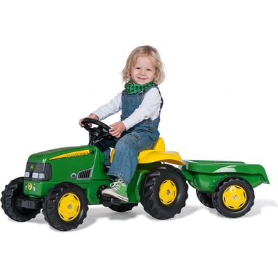 Rolly Toys Šľapací traktor John Deere s prívesom