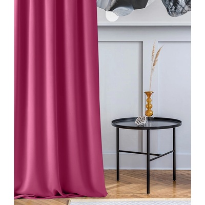 Room99 Záves Aura Fuchsia - 140x250 cm - uchytenie dekoračné kolieska