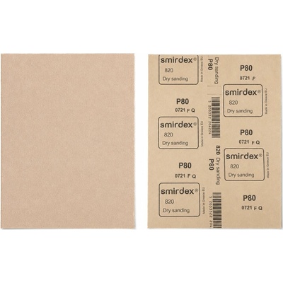 Smirdex 820 Brusný papír arch bez děr 230 x 280 mm P80