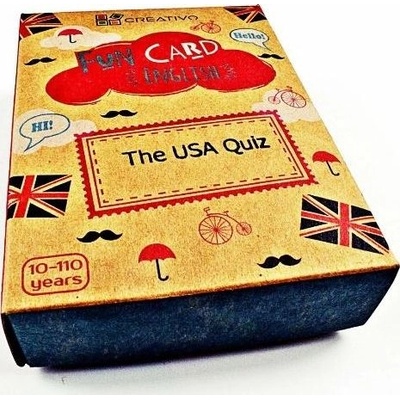 Creativo Fun Card English USA Quiz Карточна игра на английски език (381050)