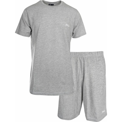 Fila pyžamo Set Short Sleeves T-shirt And Short Pants In Jersey sivá biela
