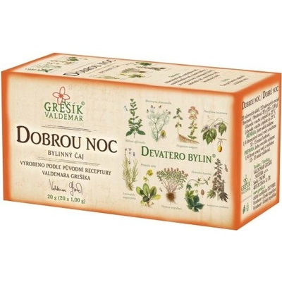 GREŠÍK čaj na Dobrú Noc 20 x 1,5 g