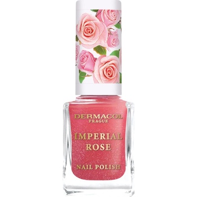 Dermacol Imperial Rose lak na nehty třpytivý odstín 02 11 ml